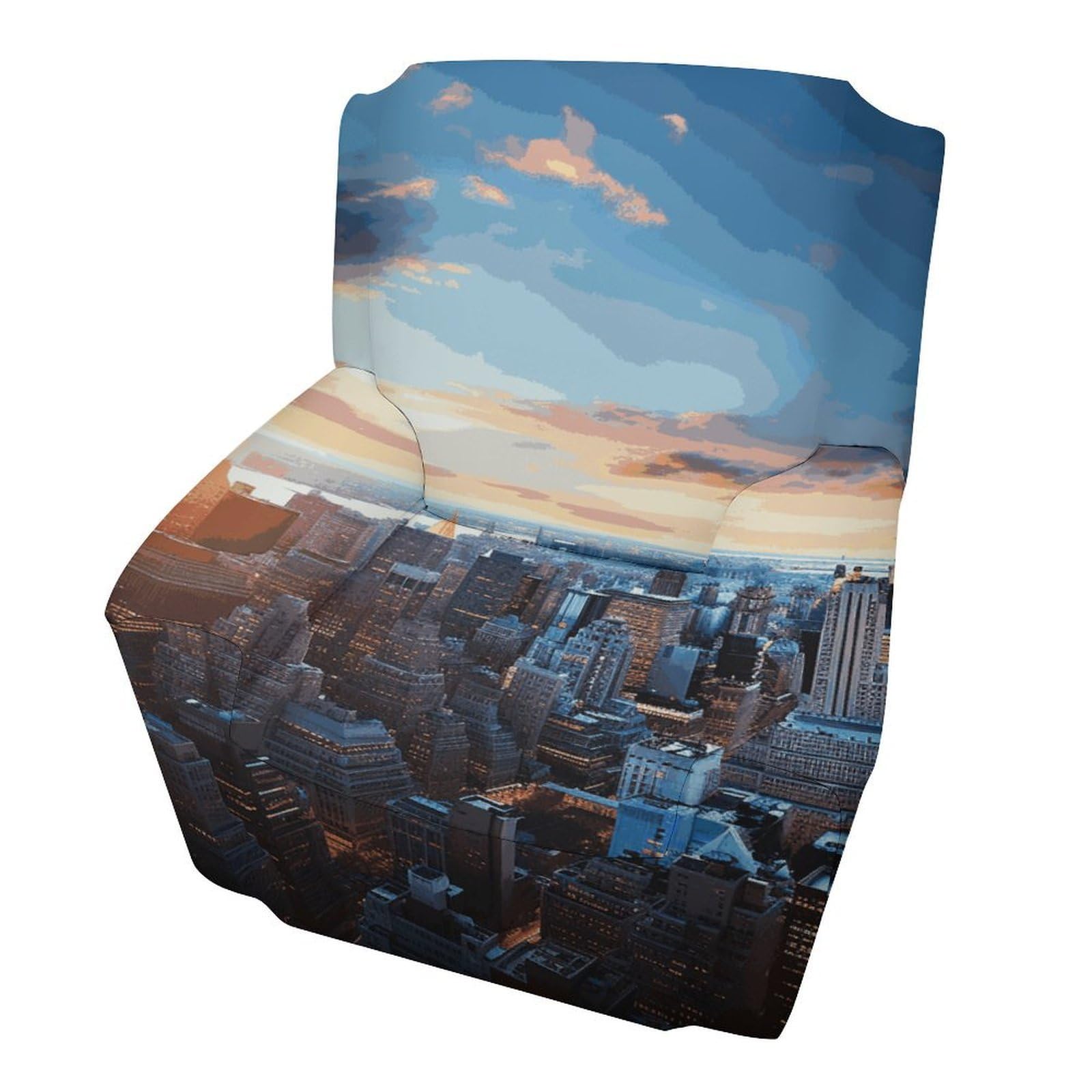 Fekiloot Style New York City Skyline Couch Cover Sofa Cover Sofa Slipcover