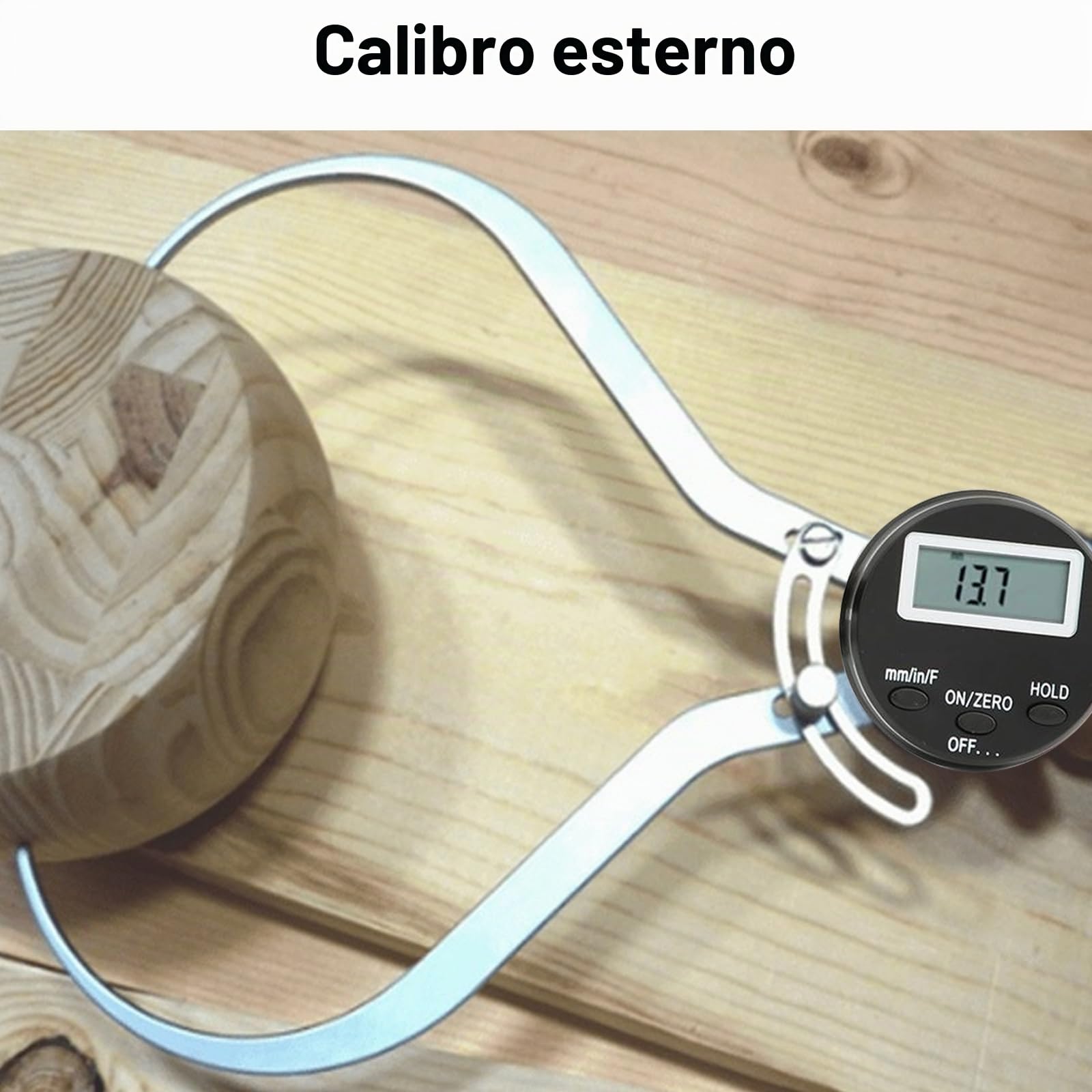Calibro Esterno Digitale Elettronico, 0-150mm x 0,01mm Calibro Di Diametro Esterno Calibro Di Spessore Digitale, Calibro Di Misurazione Del Diametro Esterno Digital Outside Caliper, mm/Inch