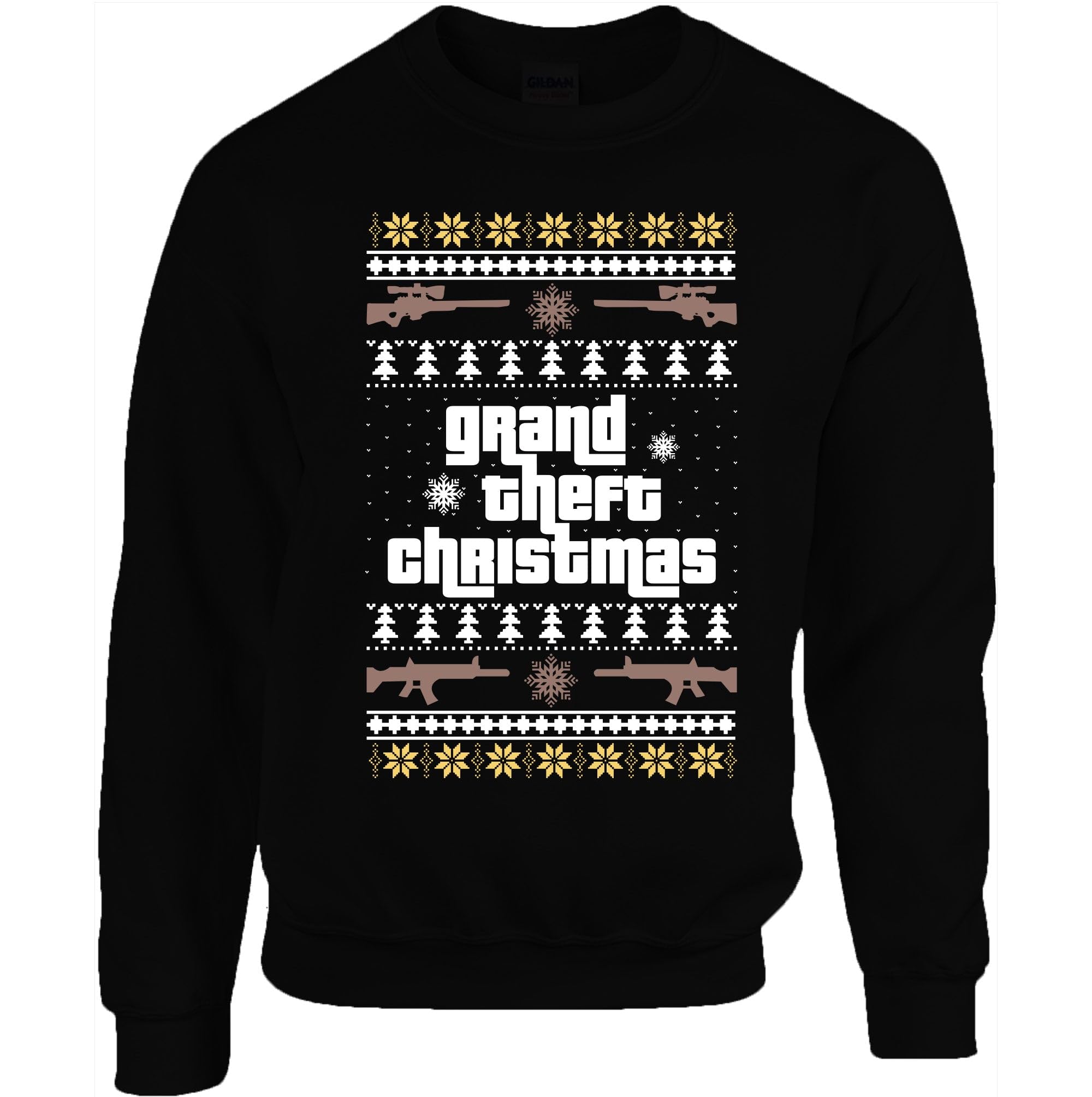 Funny Inspired G T A Gaming Gamers - Suéter feo de Navidad (negro, XL) (negro, 3XL), Negro, 3XL-4XL