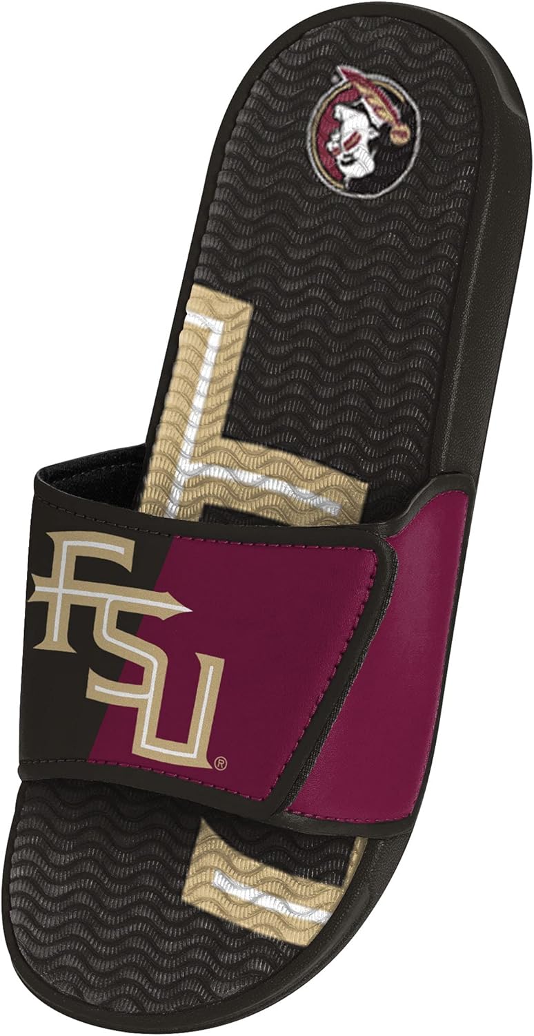 FOCO Florida State Seminoles NCAA Mens Colorblock Big Logo Gel Slide - XL - Image 3