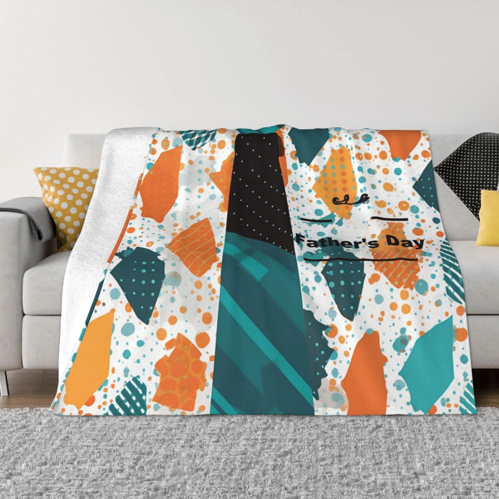 Couverture fête des pères en flanelle pour des moments cocooning au lit