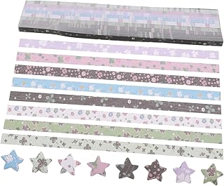 Veemoon 540pcs Recycled Paper Strips Origami Paper Stars for Arts Crafts...