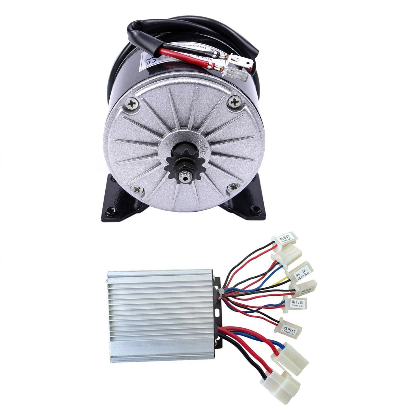 350W 36V DC Brushed Electric Motor with Controller Kit for e-Bike Scooter Go Kart Bicycle
