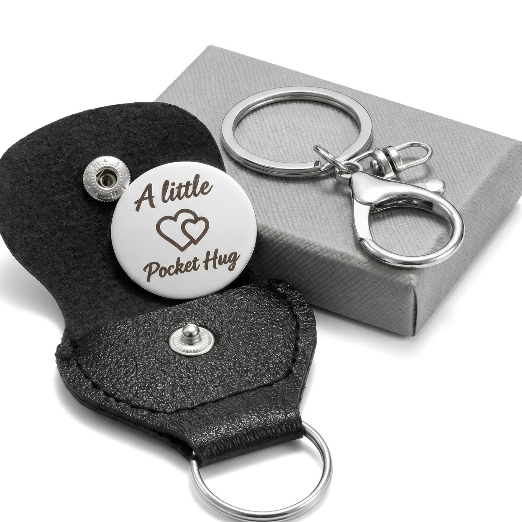 Suxyn Fathers Day Gift from Daughter, Personalised Fathers Day Gift, Gift for Him Men Dad, Pocket Hug,Dads Gifts for Birthday Christmas Thanksgiving New Year (Love)