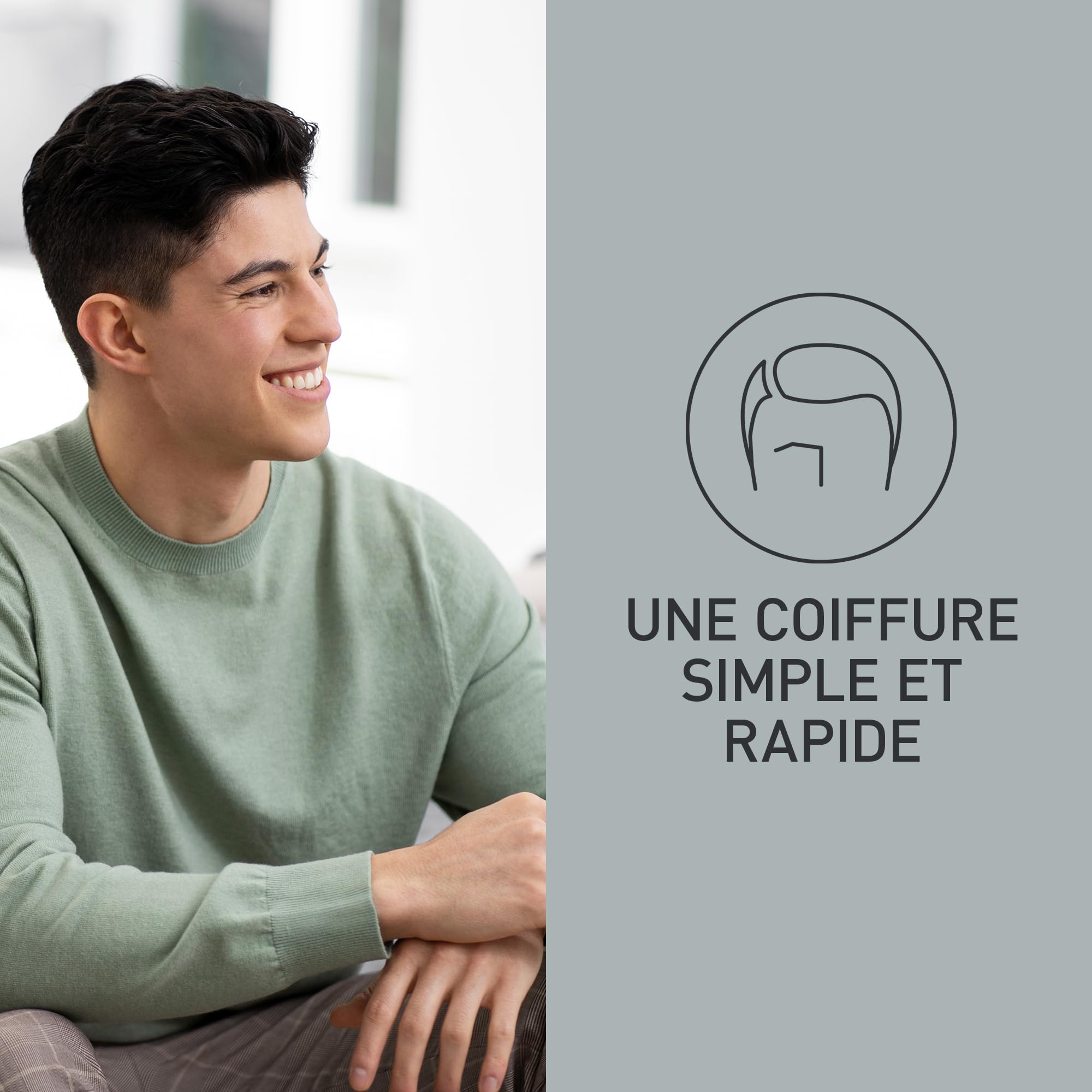 Panasonic ER-GC53-K503 Tondeuse à Cheveux pour Hommes, Portable Sans Fil et Étanche, 19 Réglages de Longueur, 1 Accessoire, Fonctionnement Avec ou Sans Fil, Noir