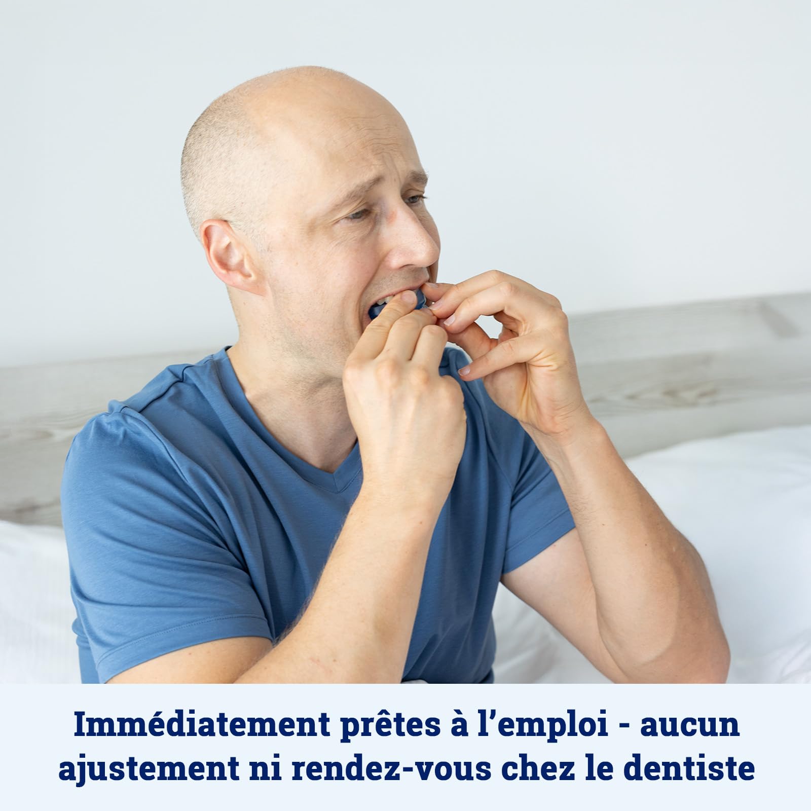 ZQuiet Pack de Démarrage - Orthèses Anti-Ronflement - Aucun Ajustement Nécéssaire - Idéal pour les Mâchoires Moyennes à Grandes