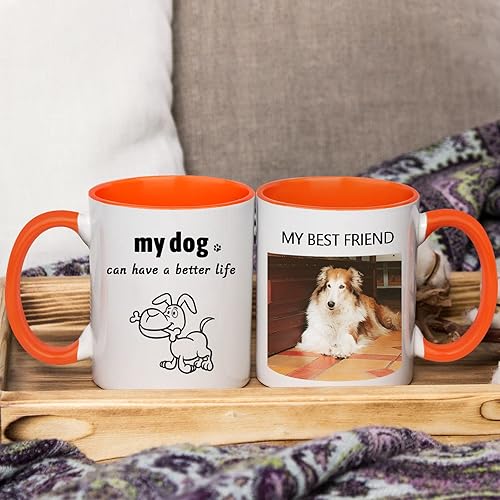 Vista 11 de Taza de café con foto personalizada, taza personalizada con imagen, texto, nombre, regalos personalizados para novio, novia, mejor amigo, regalos