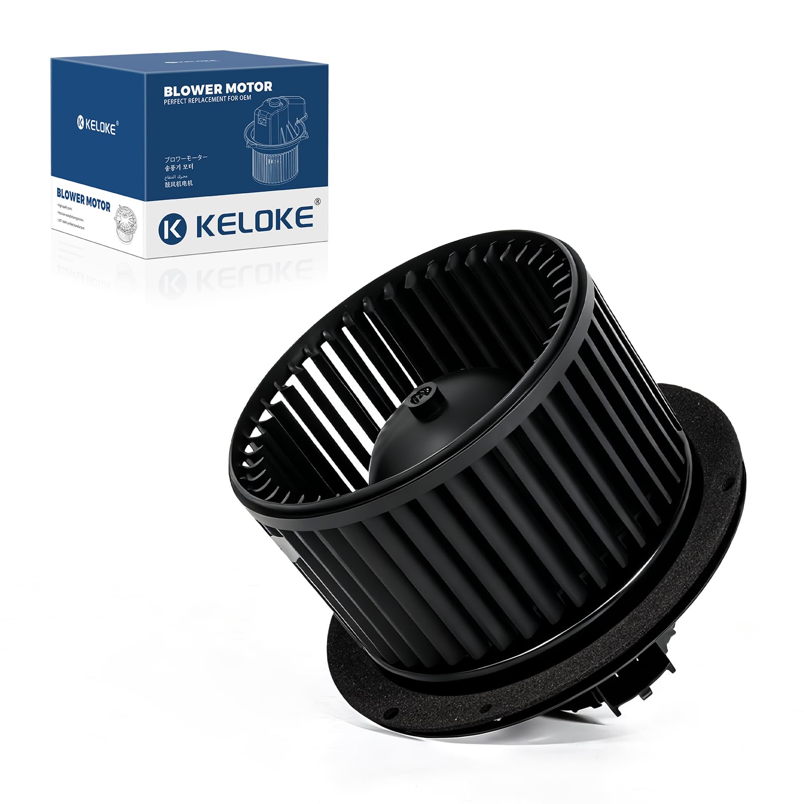 KELOKE Front HVAC Heater Blower Motor Fan Compatible with Ford | F-250 Super Duty/F-350 Super Duty/F-450 Super Duty/F-550 Super Duty 1999-2007, Excursion 2000-2005, Replace# 700099