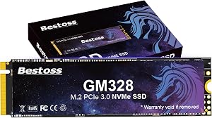 Bestoss 512GB NVMe M.2 SSD PCIe 3.0 SSD, 3D NAND Internal Solid State Drive, Dynamic SLC Cache, Up to 3500MB/s, for Students, Office Work, Gaming, Home Entertainment, Compatible with Desktop or Laptop