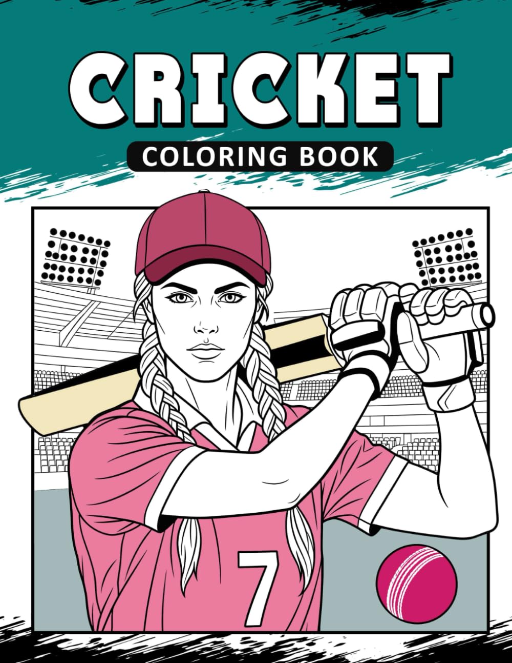 Cricket Coloring Book: The Activity Book for Cricket Lovers