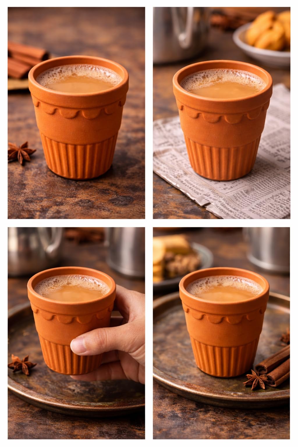 Handmade Terracotta Tumblers - Eco-Friendly Chai Kulhad -6