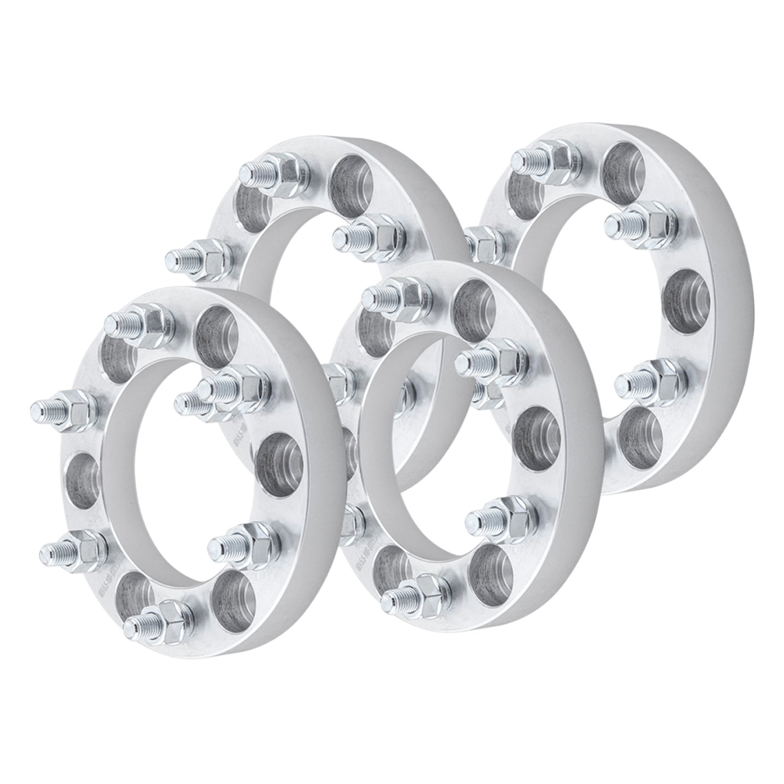 GDSMOTU 4pcs 1" Inch 6x5.5 to 6x5.5 Wheel Spacers Adapters 12x1.5 Studs for 6 Lug 1996-2016 4Runner Aircraft Aluminum 6061 T6