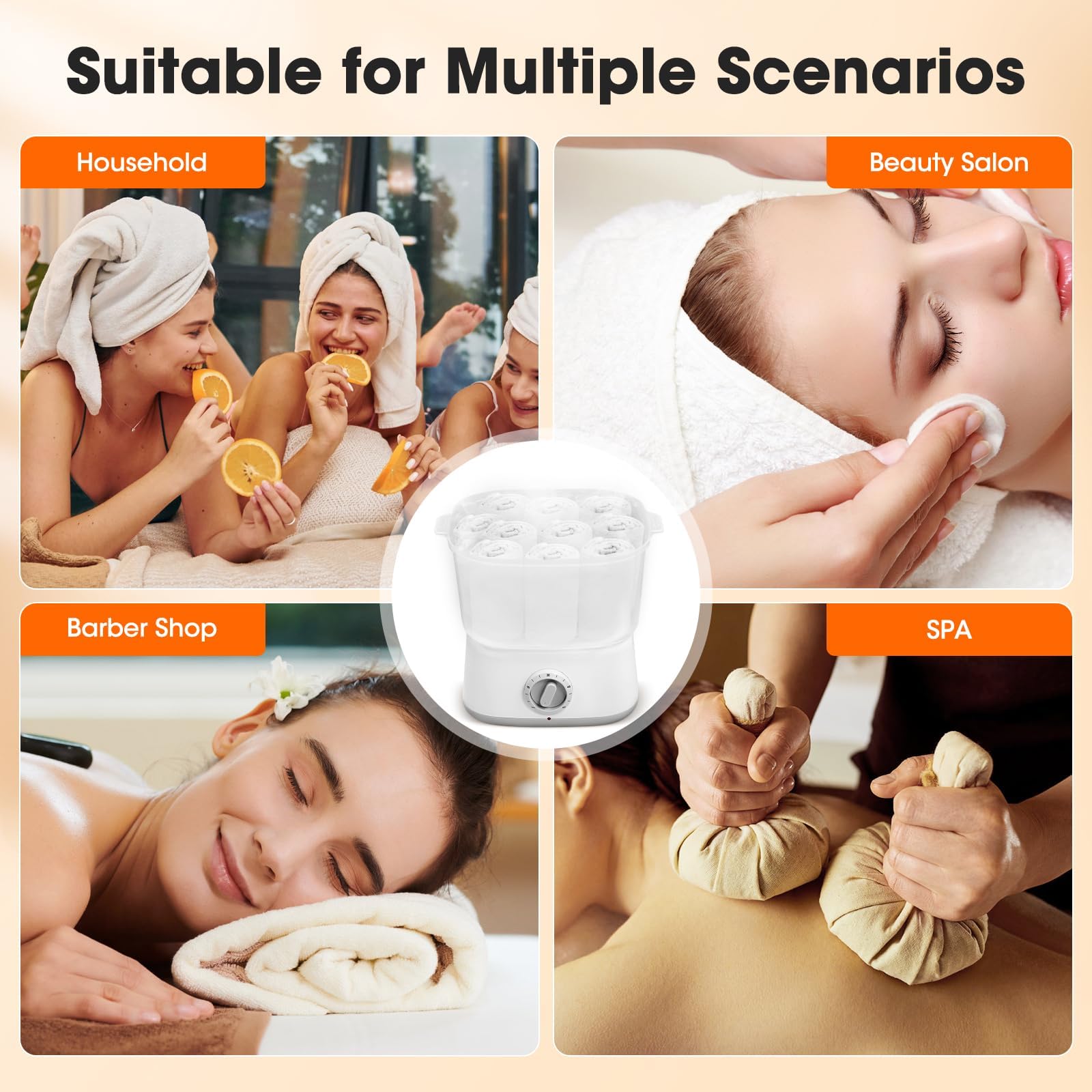 SenDeluz Handdoekwarmer, handdoekwarmer spa met handdoekclip, 3 l handdoekwarmer elektrisch met grote capaciteit, snelle verwarming handdoekwarmer voor kapsalons, spa's en thuisgebruik