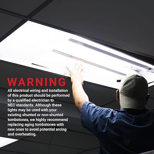 Miniatura 7 de PARMIDA - Tubo de luz LED T8 tipo B de derivación, balasto de 18 W, con certificación UL para conexión de extremo único y de doble extremo, 2200 lm,