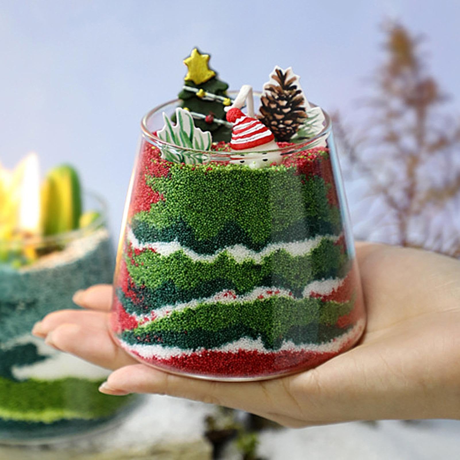 Vela Aromática Velas de Árbol de Navidad Invierno 14 Piezas | Set de Natural para Decoración del Hogar Aromaterapia en Interior y Exterior para Hogar Otoño