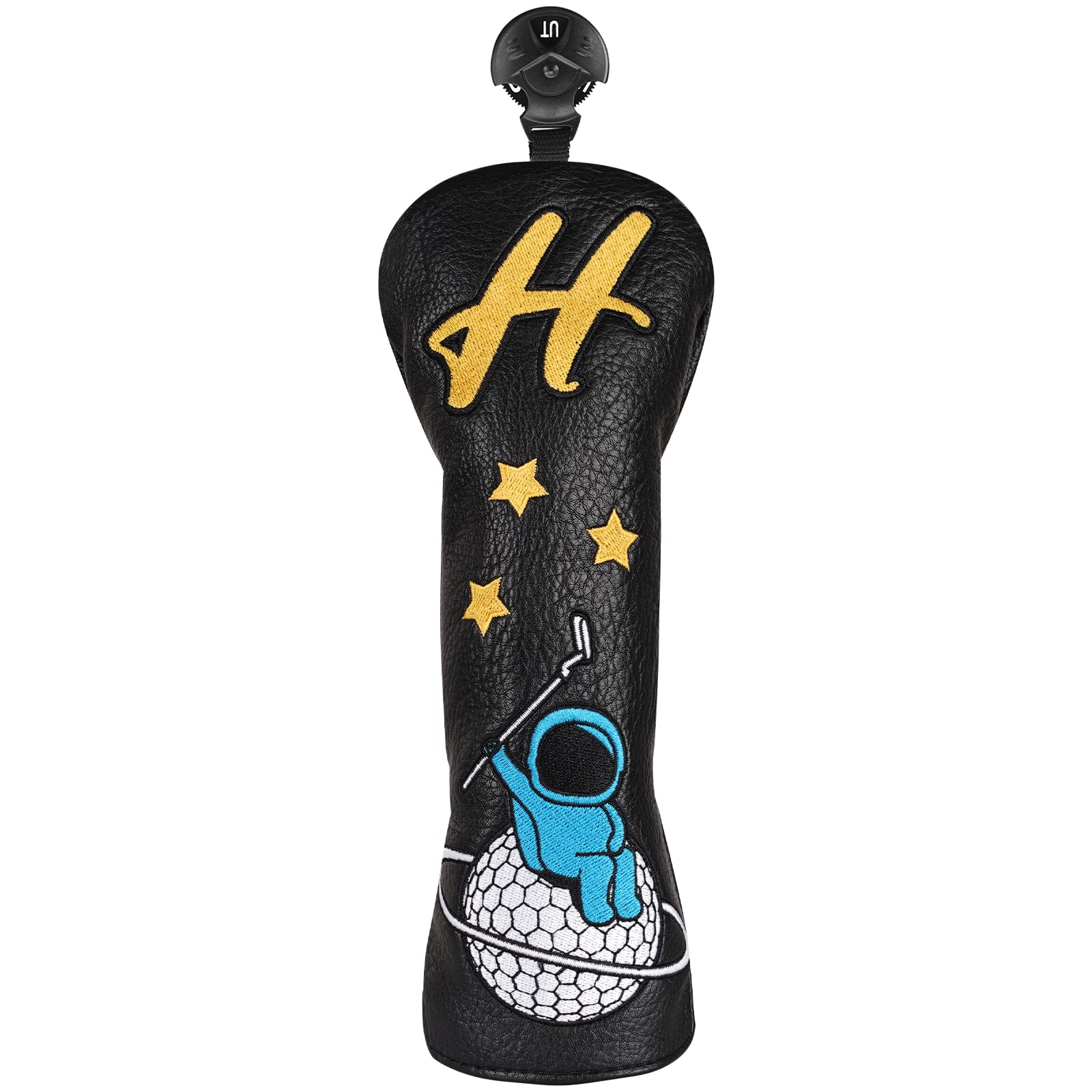 Astronaut Series Golf Headcovers, Synthetic Leather Golf Head Covers for Driver, Fairway Wood and Hybrid, Golf Putter Covers for Mallet and Blade