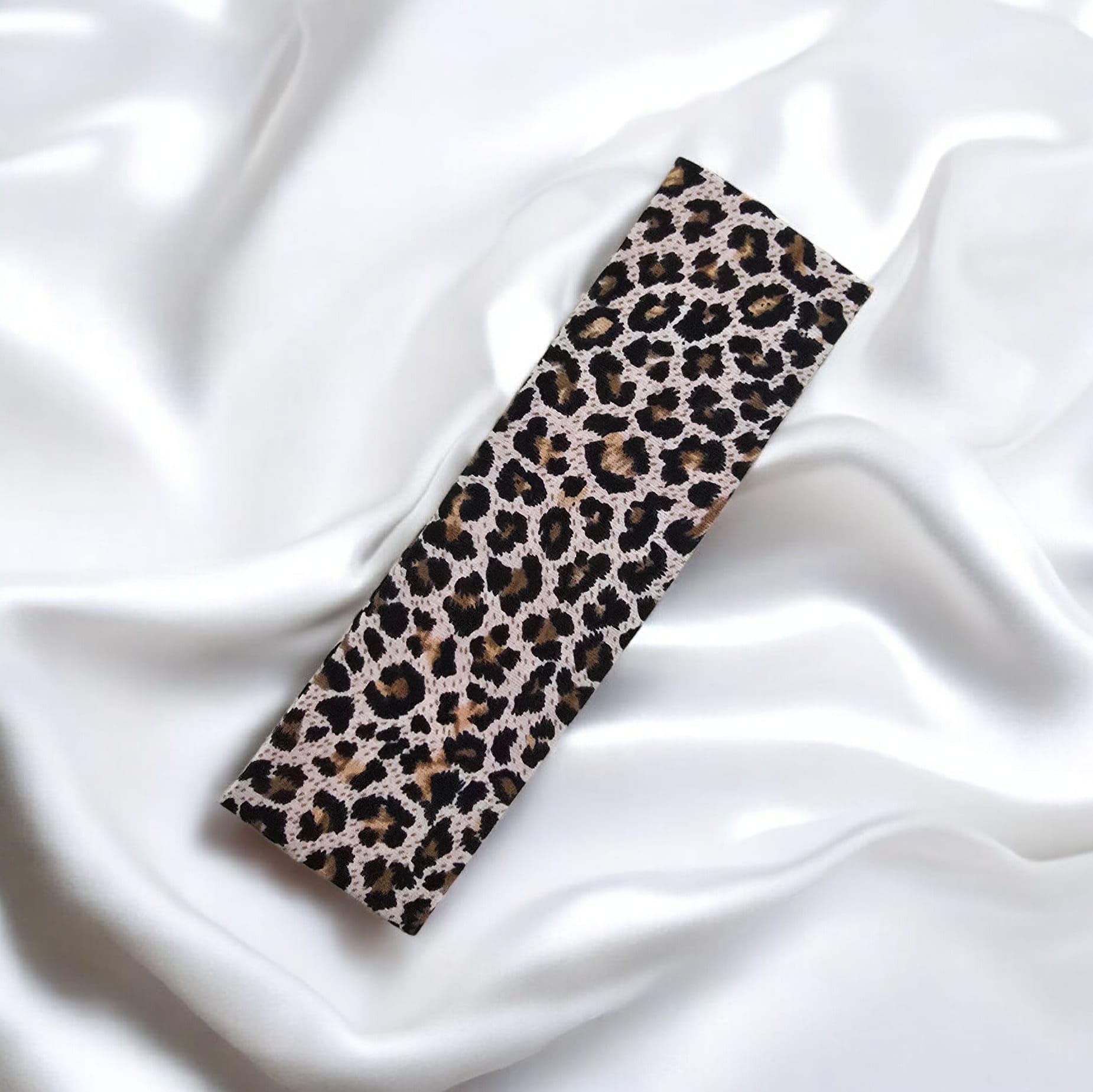 Leopar Desenli Saç Bandanası, Kadın Saç Aksesuarı, Penye Malzeme, 2 Adet