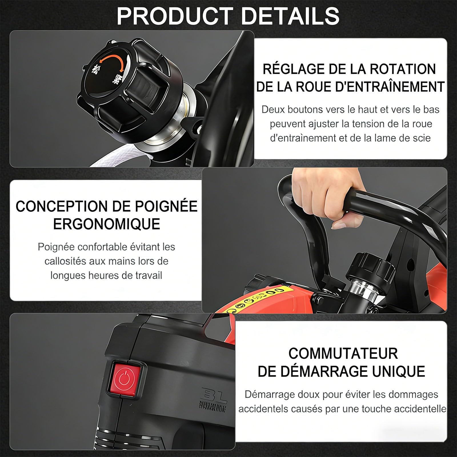 Scie annulaire électrique pour béton | avec Pompe à Eau et Lame de scie | Coupe à Eau Professionnelle | Fonction d'aspiration des poussières | Certifiée CE | Conception Ergonomique 9500W