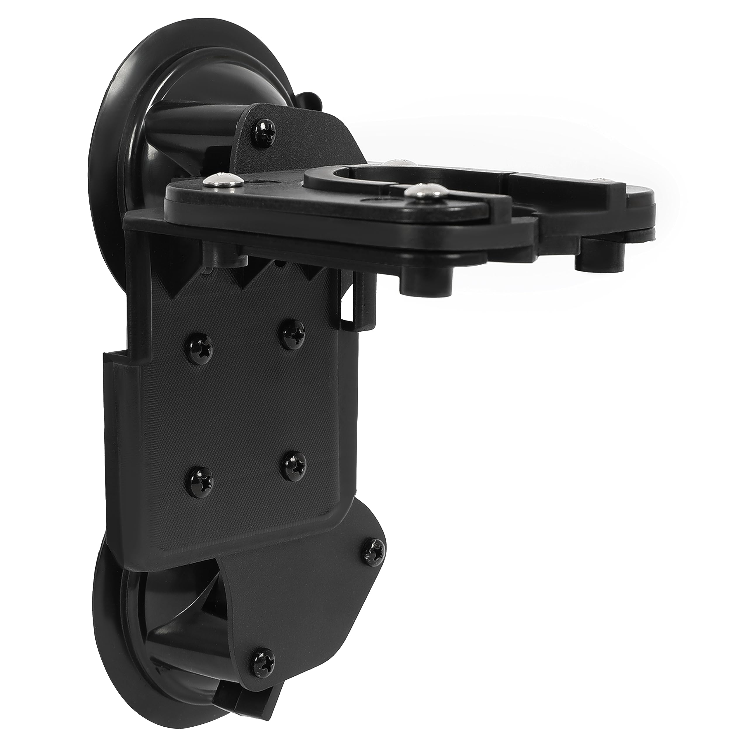 Gelacie Gun Rack Compatible with All Tractors, Combines and Sprayers with Curved or Straight Glass, Made from Rubber+Nylon+Steel+Plastic Powder Coated, with Rubber Pad