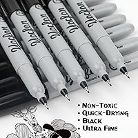 Vista 3 de Permanent Markers Ultra Fine Tip, Bulk Pack Of 72 Count Black Permanent Marker Set, Quick-Drying Ink, Works On Plastic, Wood, Stone, Metal And Glass