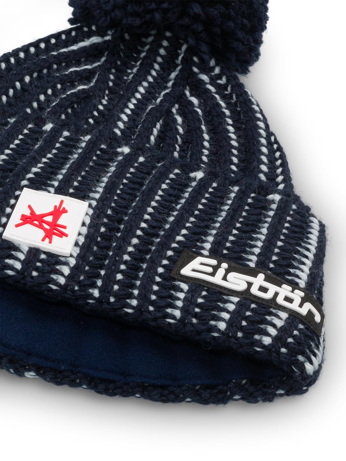 Eisbär Mütze Herren & Damen Ronda Pompon Ski Austria - Merino Wintermütze Unisex mit Fleece schützt vor Kälte und Wind - Bommelmütze warme Lifestyle Strickmütze mit Pompon Haube aus Österreich
