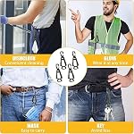 4Pcs Clips de gants pour le travail Porte-gants,Clip de ceinture de sécurité Gants de porte-gant,préventer la perte, garder les mains libres