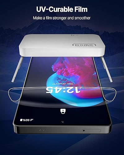 Miniatura 10 de Dome Glass Whitestone - Protector de pantalla de película UV GEN para Samsung Galaxy S23 Ultra Duro Recubierto Protector de pantalla con luz UV para