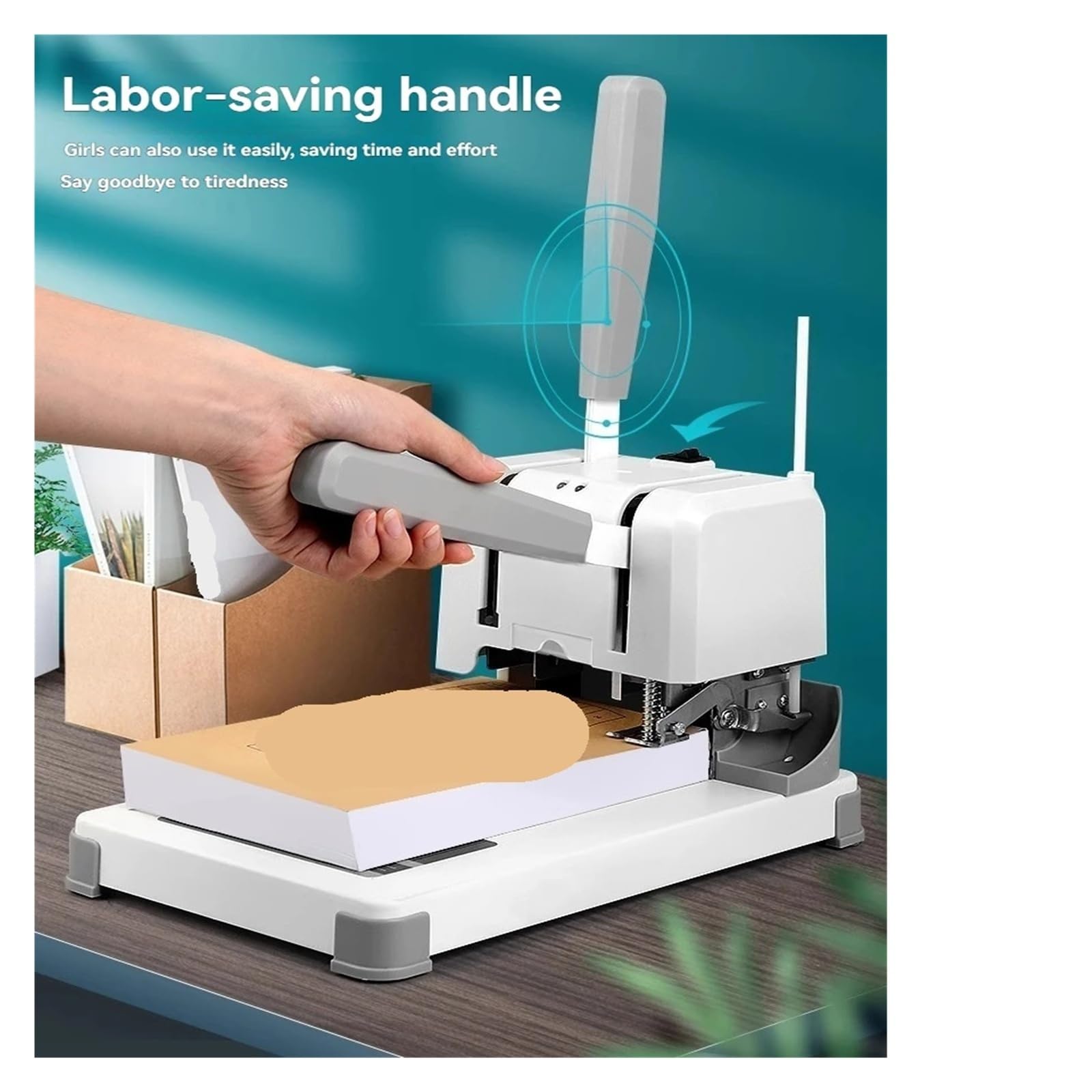 Rilegatrici, Rilegatrice for ufficio con colla a caldo, rilegatrice for libri contabili, piccola perforatrice elettrica