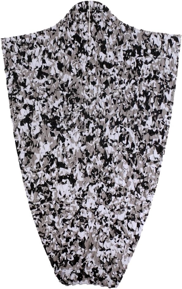 Set of 9 Board Traction Pad Mat for, Surfboard, Longboard and Trimmable - Select Colors, Black White Camo