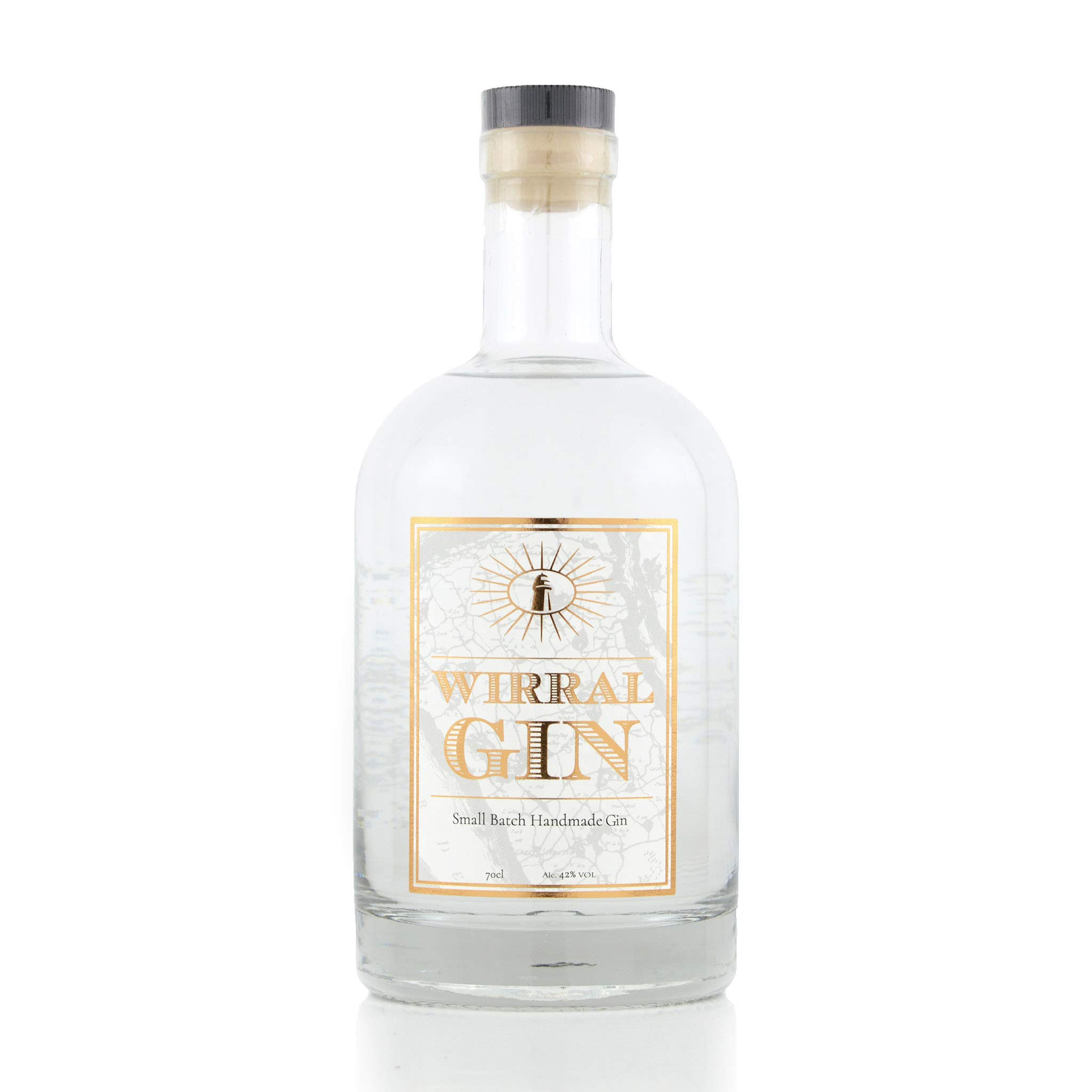 Premium Wirral Gin - 42 ABV - Made in Britain - Unique Botanicals Local to the Area - 70cl Bottle