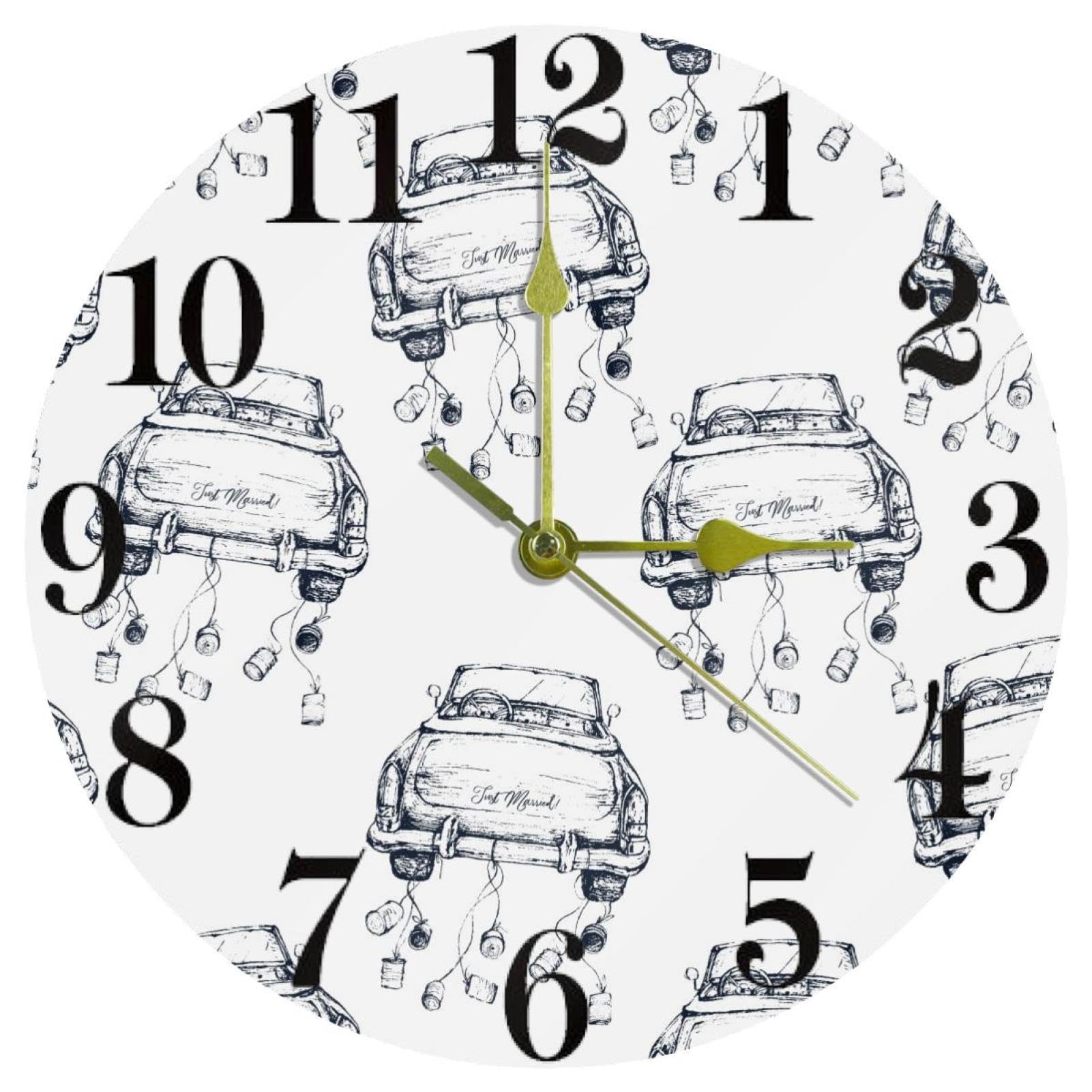 Horloge murale vintage cabriolet pour raviver les souvenirs d'enfance chez soi