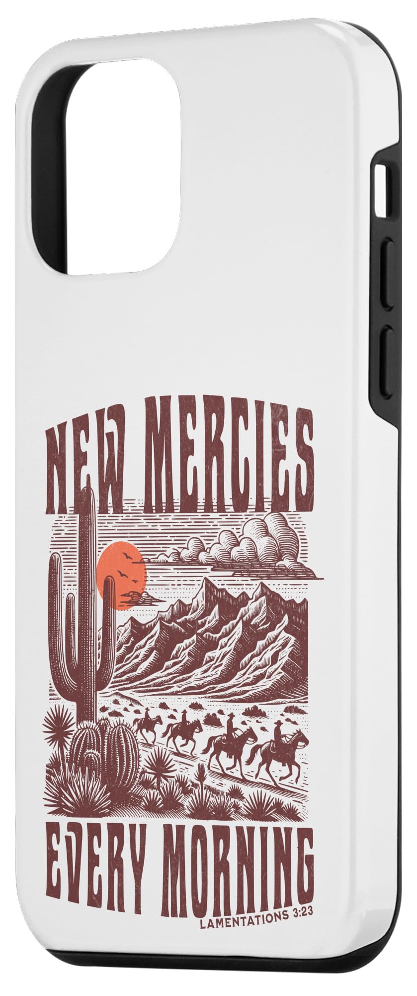 iPhone 12 mini Boho Christian Bible Verse Trendy Jesus Southwest Cactus Case - Image 2