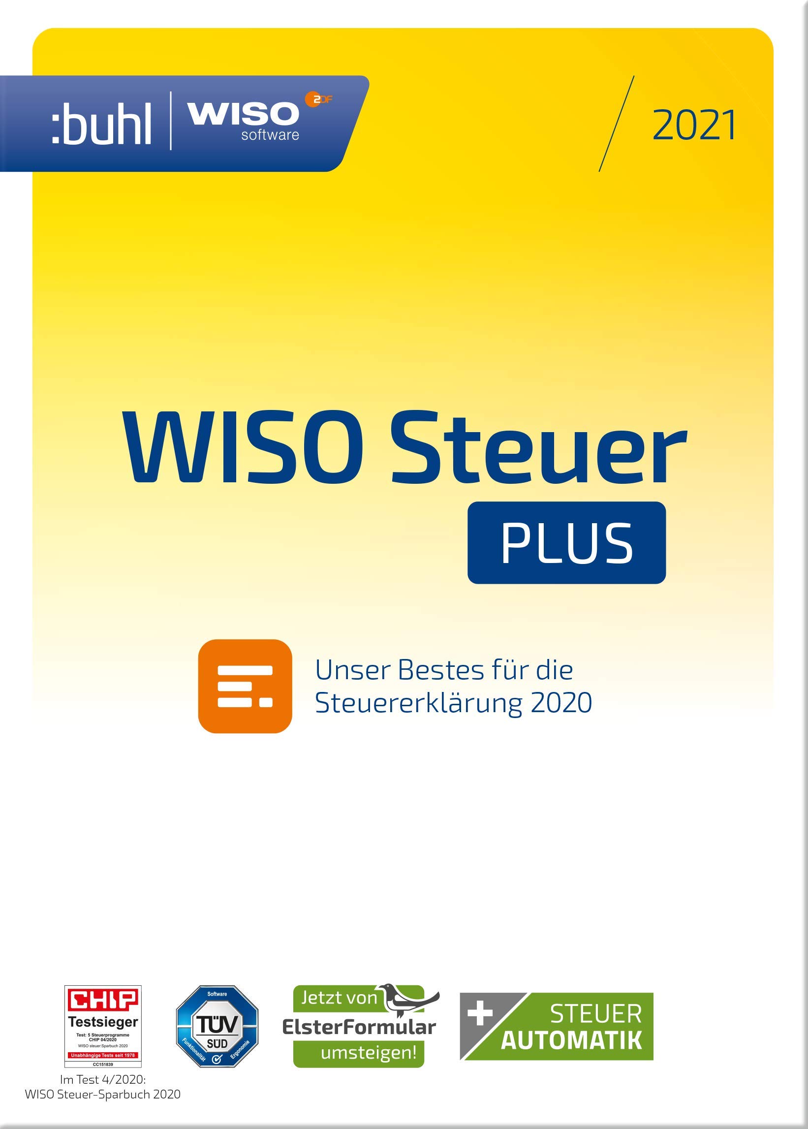 Buhl Data Service GmbH WISO Steuer Plus 2021 (für Steuerjahr 2020) | 2021 | PC | PC Aktivierungscode per Email