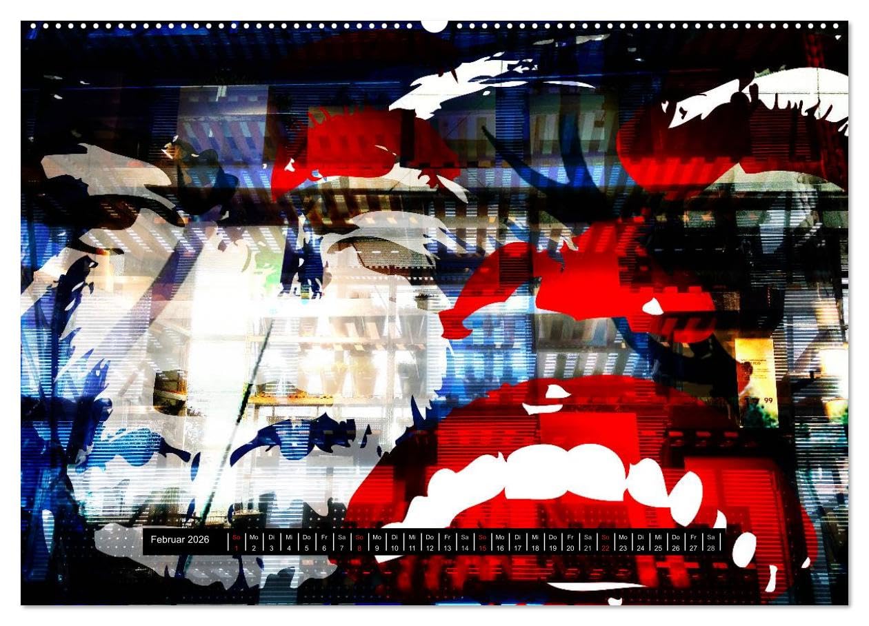 POP ART 3500 (hochwertiger Premium Wandkalender 2026 DIN A2 quer), Kunstdruck in Hochglanz: Bildcollagen, Foto Design, Grafik Artist, Mischtechnik, Popart, Landscape (CALVENDO Kunst)