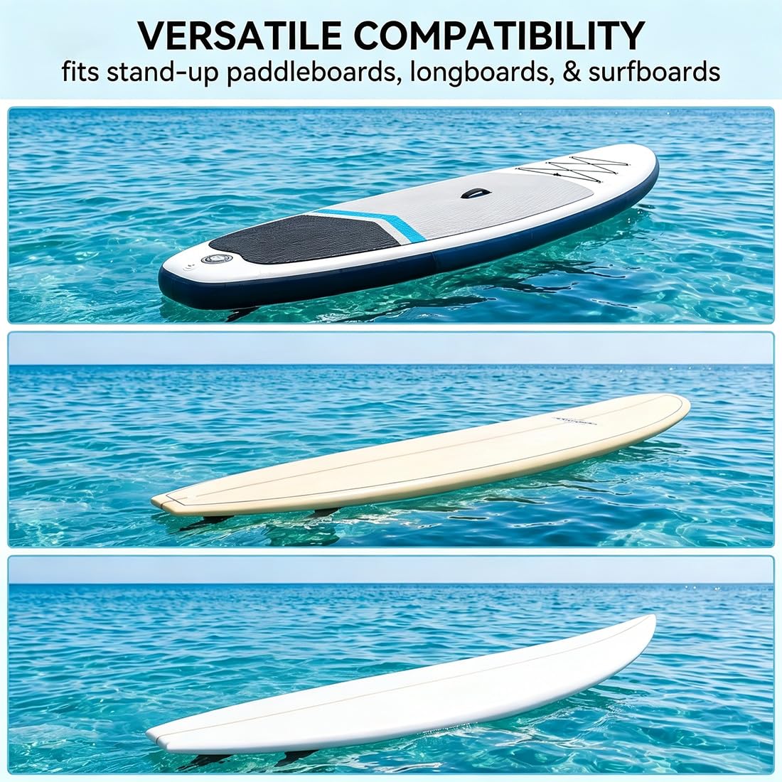Universal Removable Surfboard Fin, Reforzado Quilla Surf Accesorios para Longboard Paddle Board Inflable
