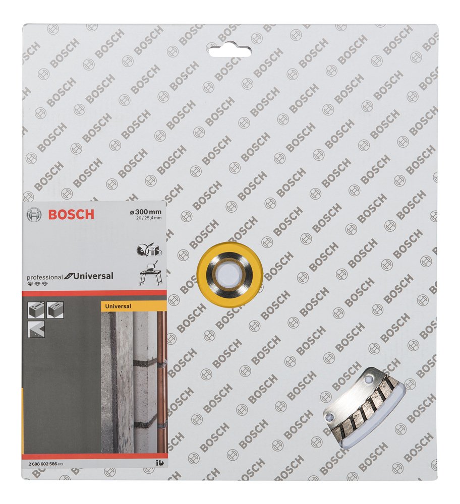 Bosch 2 608 602 586 - Disco tronzador de diamante Standard for Universal Turbo (300 x 20,00+25,40 x 3 x 10 mm)