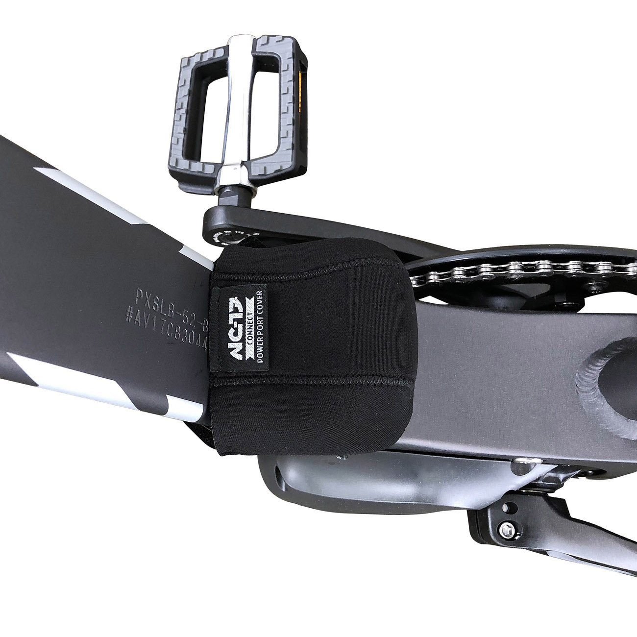 NC-17 Connect pokrowiec ochronny przyłącze prądu E-Bike, bateria Power-Port Cover, neopren, czarny, 4338