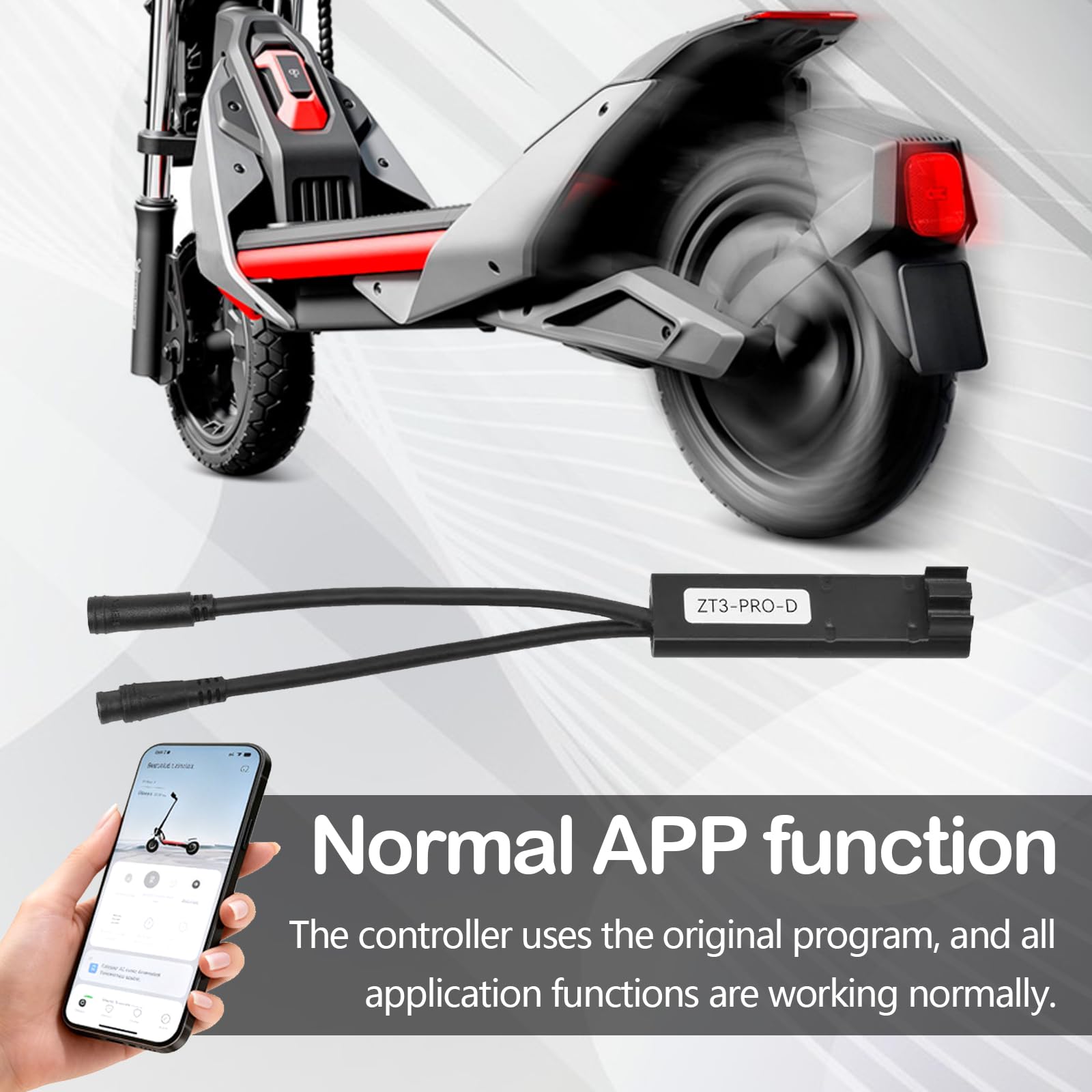 New Tuning Chip Unlock Cable kompatibel mit Segway Ninebot ZT3 Pro-D Elektro Scooter, Upgrade Travd 40 km/h Fahrgeschwindigkeit, Benutzerdefiniertes Lastloses Geschwindigkeitsfreigabekabel