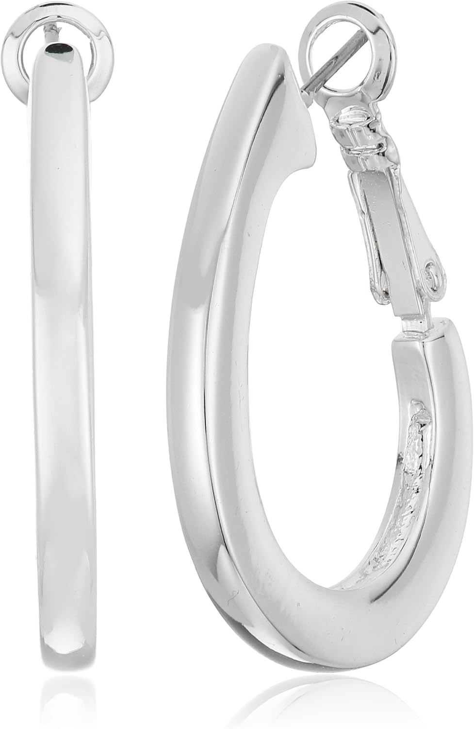 Napier Large Oval Hoop Earrings