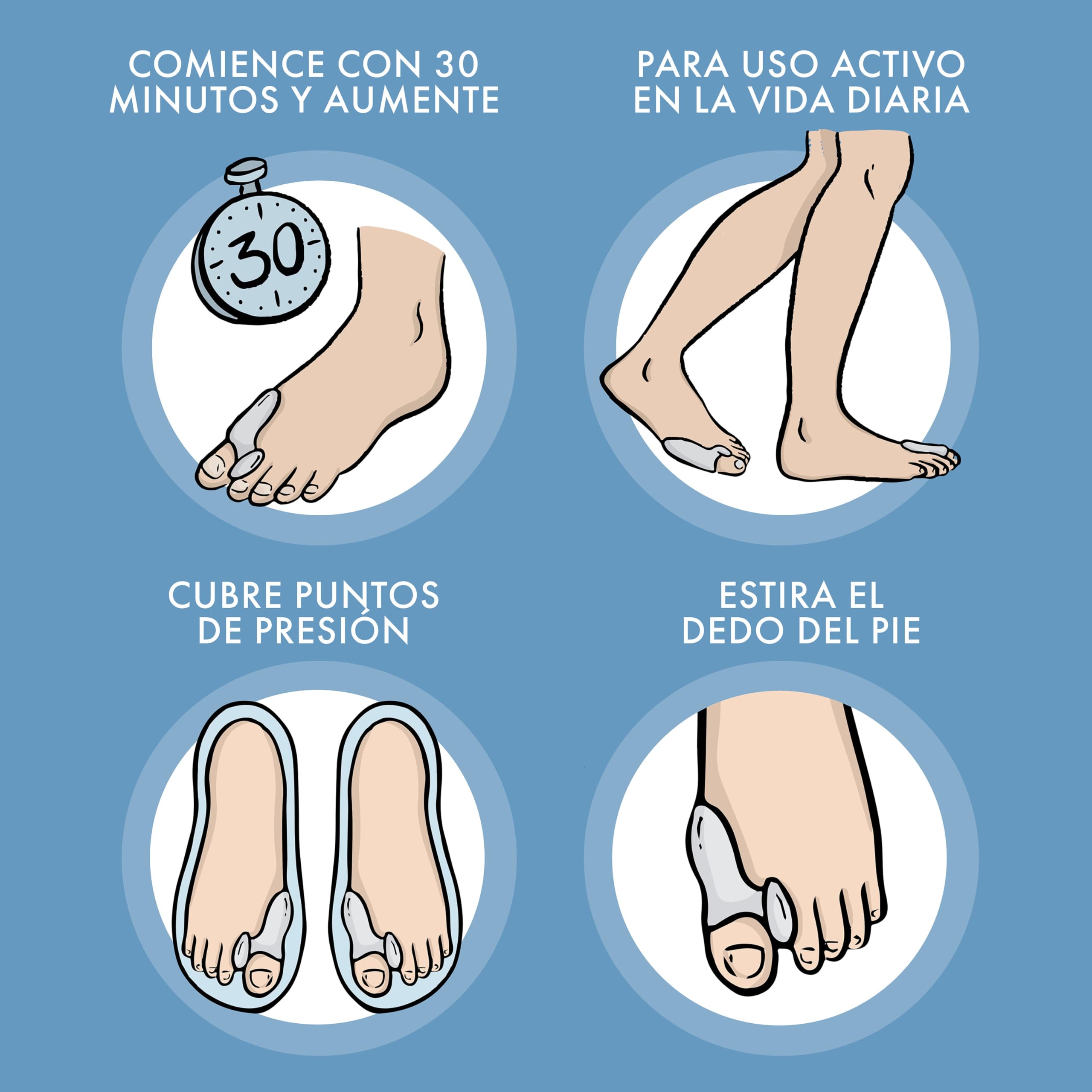 3 Pares de Protectores y Separadores de Dedos en Gel – Separadores de Silicona Suave para Comodidad Diaria (6 unidades)
