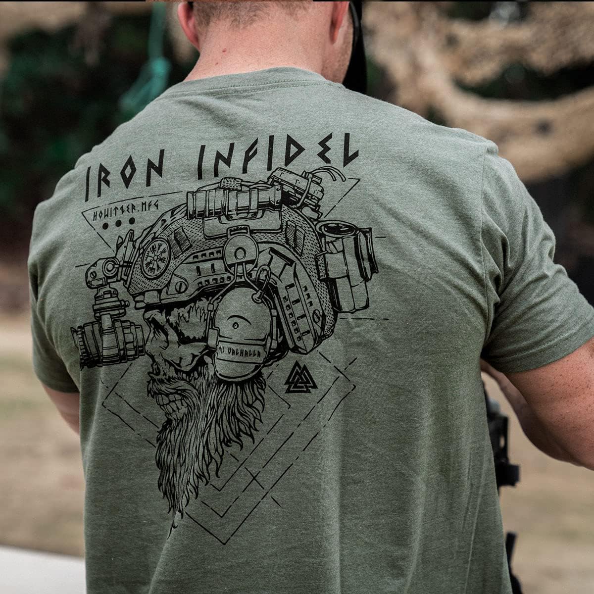 Matte Moos Atlas infidel t shirt Pulver Fremder Bauch