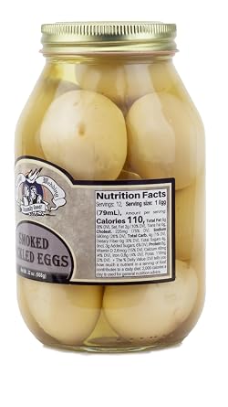 Amish Wedding Ready to Eat USA Made Smoked Pickled Eggs 32 Oz