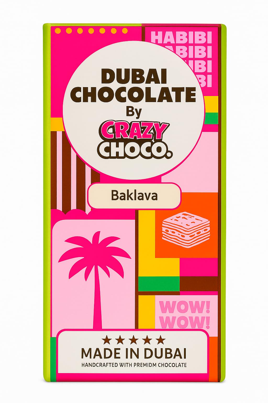Amazon.com : Dubai Chocolate by Crazy Choco, Premium Handcrafted