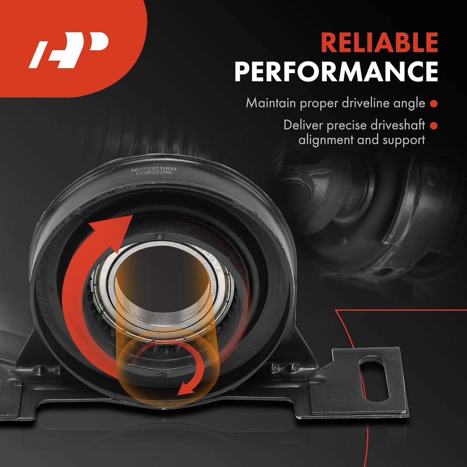 A-Premium Drive Shaft Center Support Bearing Compatible with BMW 740i 1995 1997-2001, 740iL 750iL 1995-2001, E38 Series, Driveshaft Carrier Bearing