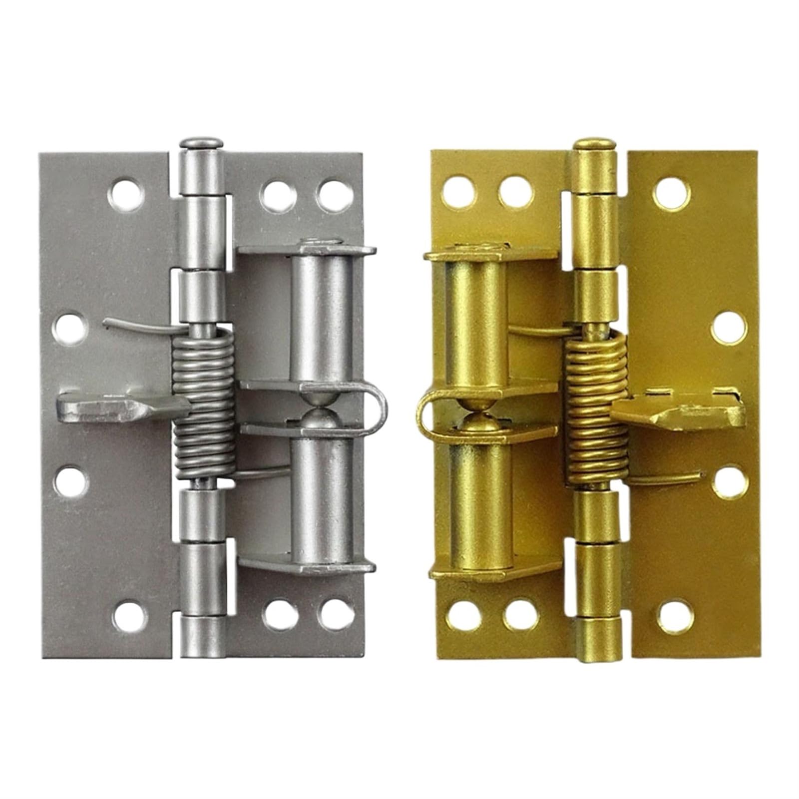 Charnière de porte à ressort amovible dorée, quincaillerie fermeture automatique