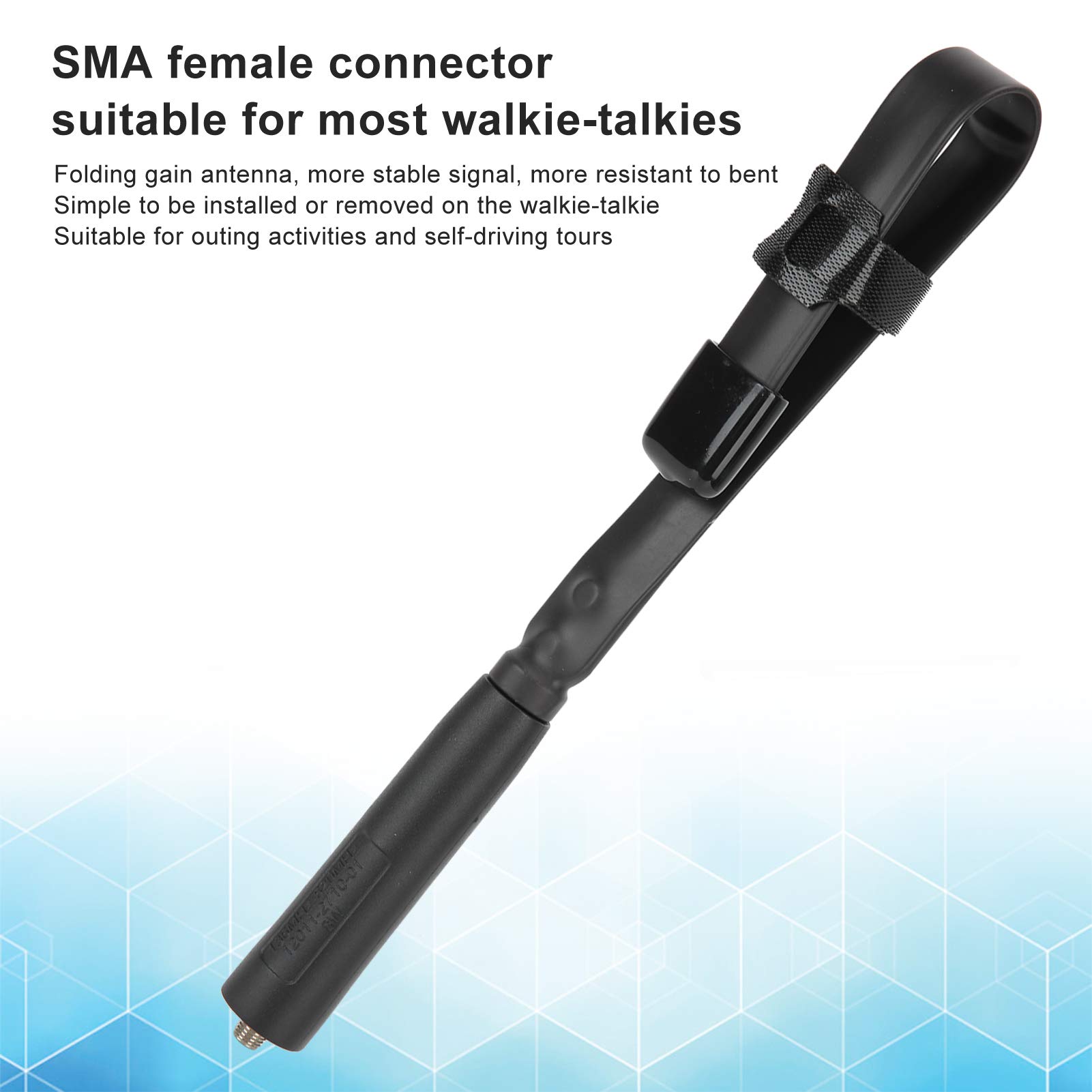 Antenna Mini Dual Band Per Walkie Talkie - SRH-805S, SMA-F, 2.15dbi - Compatibile Con Baofeng, Kenwood - Foto 2