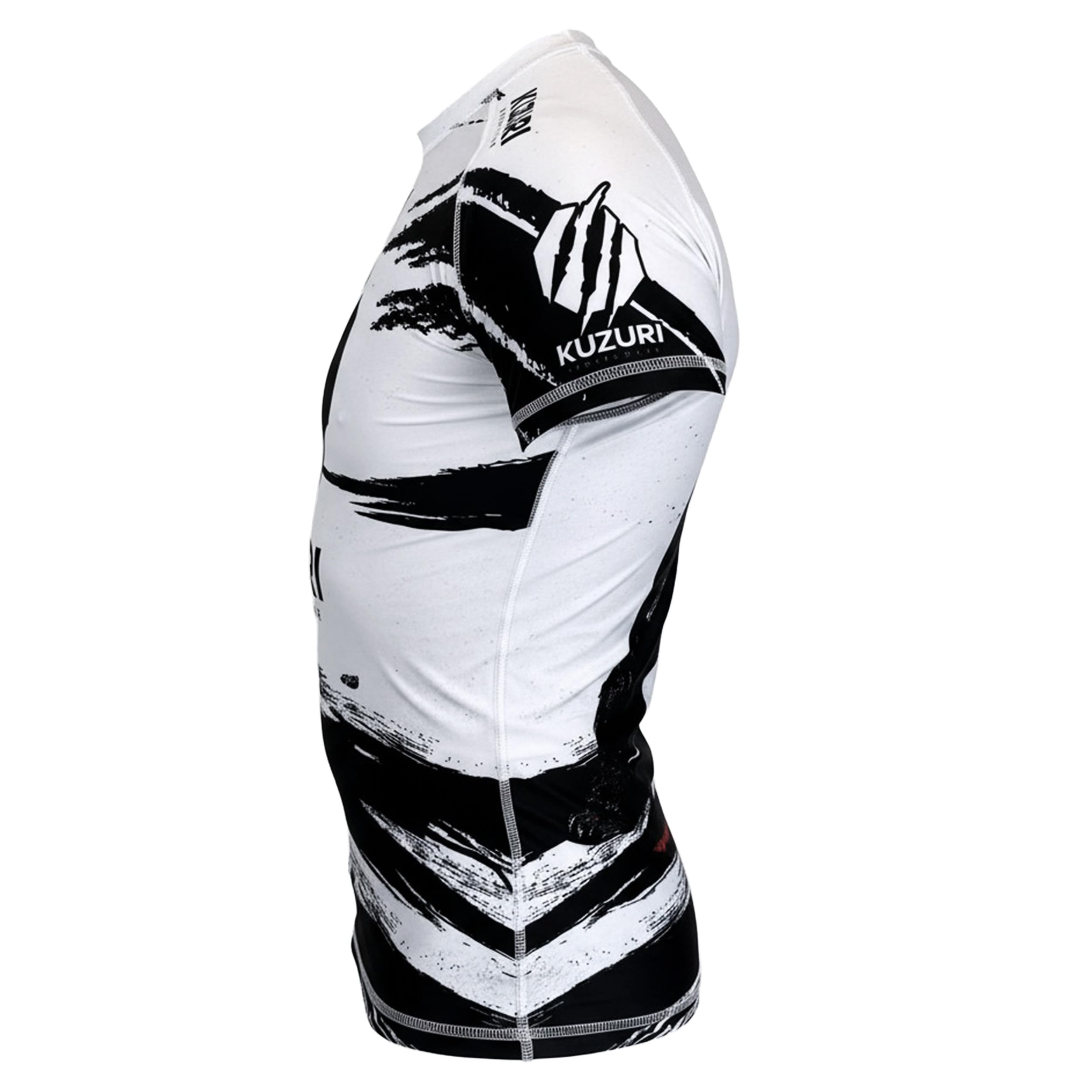 KUZURI Rashguard Kampfsport Herren - Kurzarm – BJJ, MMA Compression Shirt – Atmungsaktives Funktionsshirt für No-Gi, Grappling & Kickboxen
