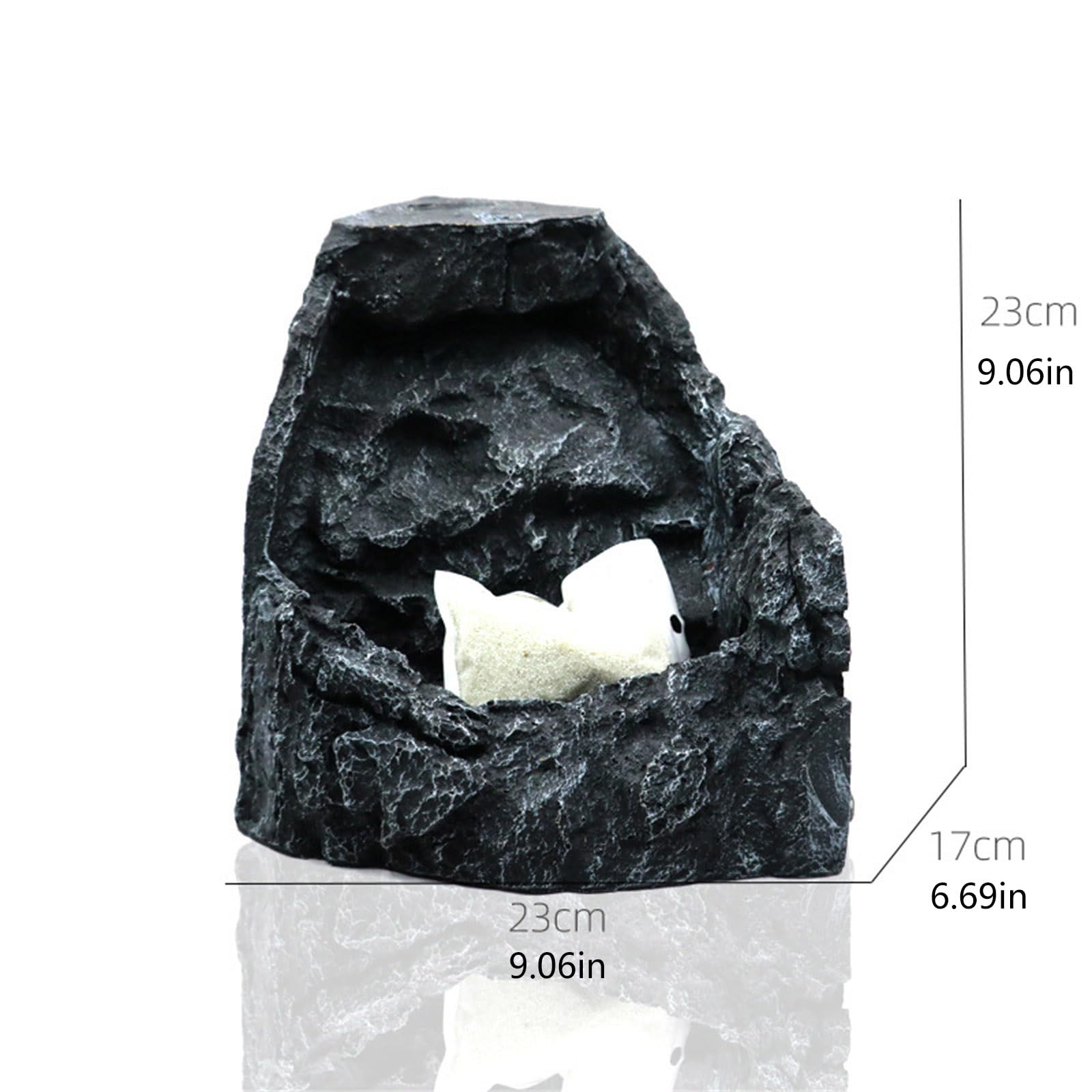 Natural Lookings Cascata Rockery Fishtank decorazione crea acqua fluente continua di casa acquario paesaggistica ornamenti acquario