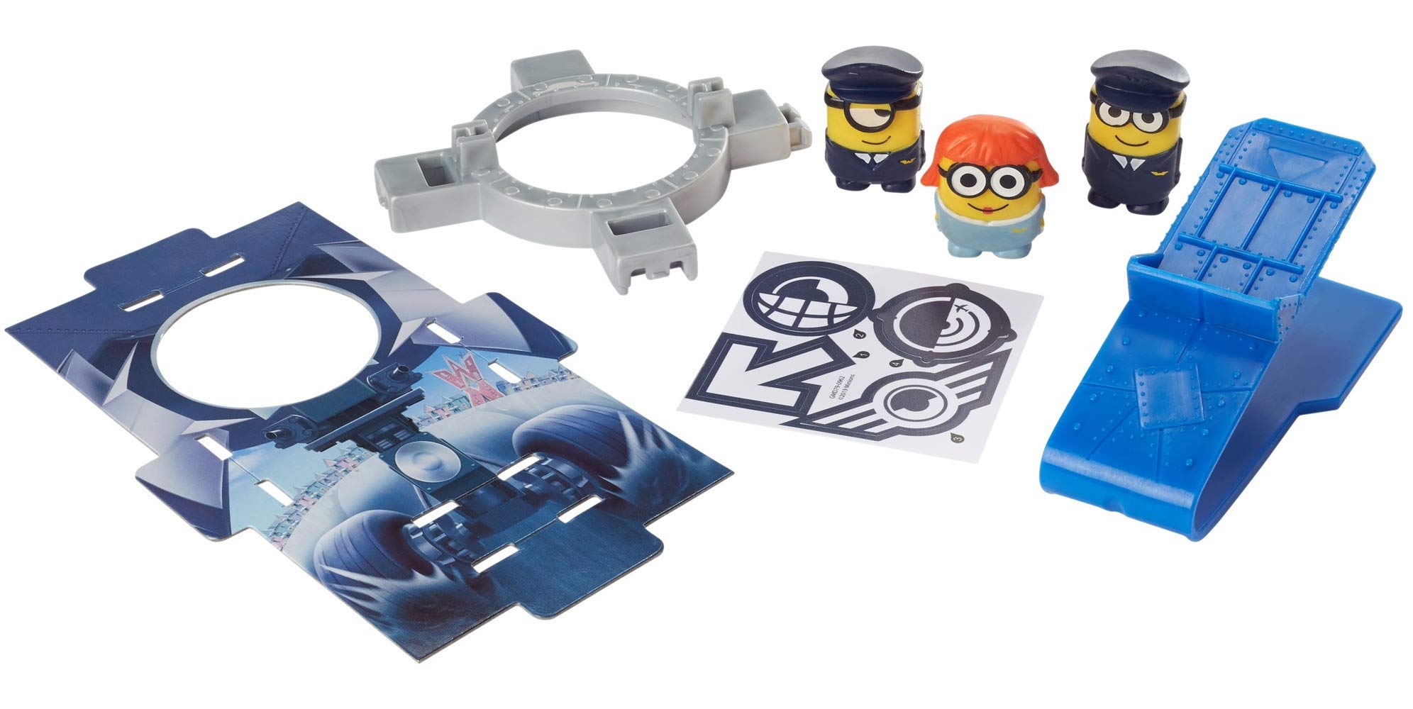 Mattel Minions Splat 'Ems Travel 3-Pack - Figure Morbide E Lanciatore Deluxe Per Bambini 4+ Anni