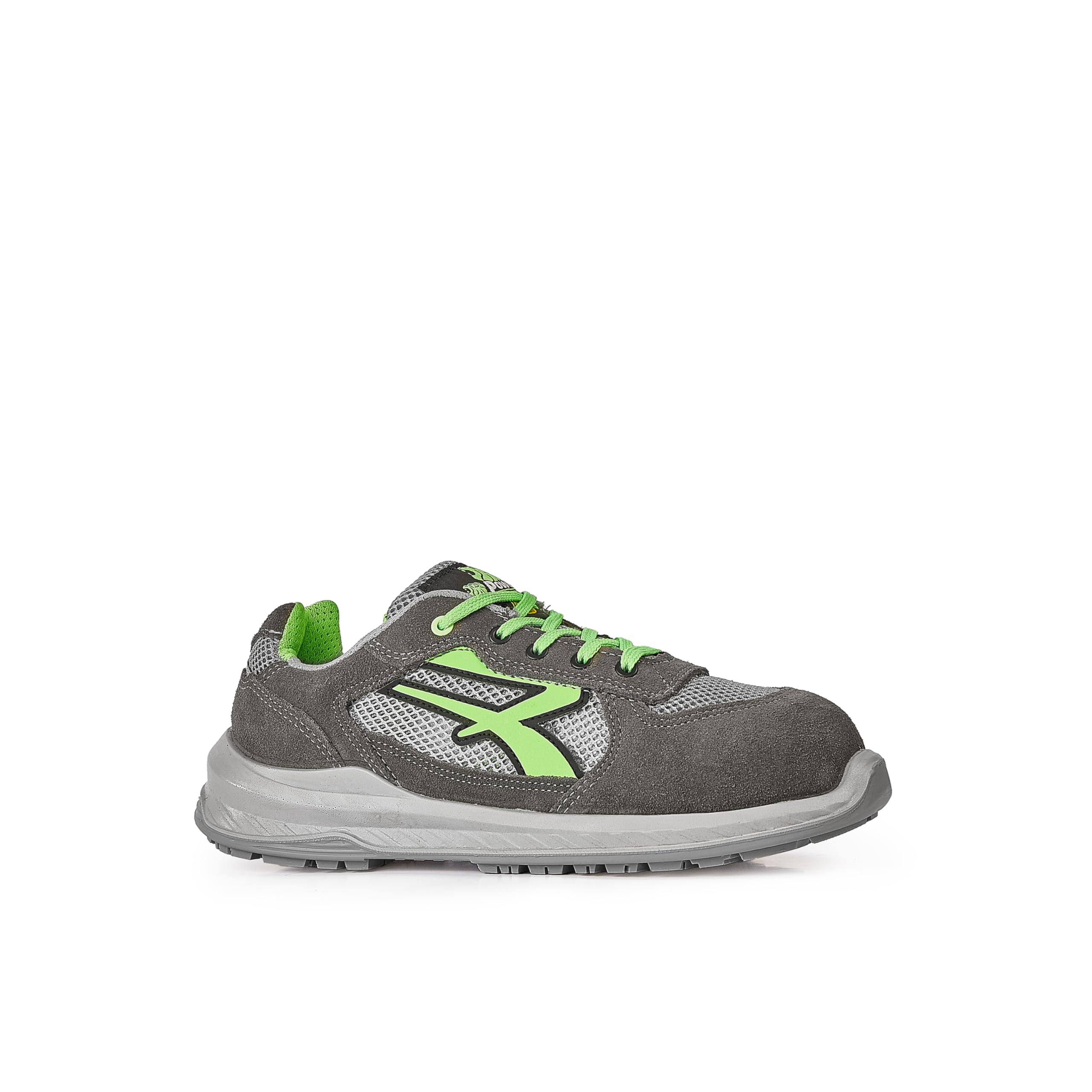 U-Power Red Industry® Rio buty ochronne unisex, lekkie, elastyczne, odporne na przebicie, skórzane buty sportowe, z wkładką Infinergy, z aluminiowymi noskami (Gris 46)